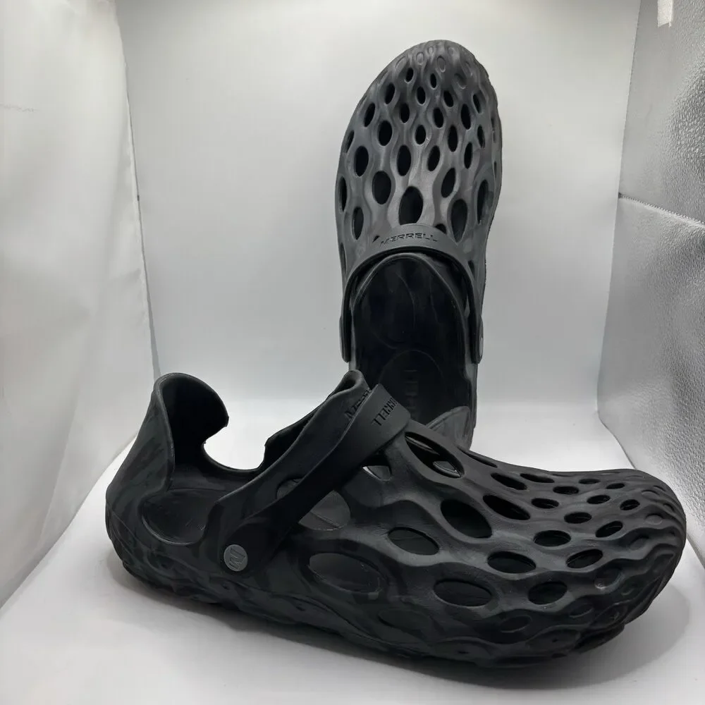 Merrell Hydro Clogs Mens 13 Black Breathable Summer Beach Lightweight Hiking